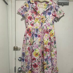 MYRTLEWOOD OF CALIFORNIA MIDI FLORAL PRINT DRESSES SIZE XL
